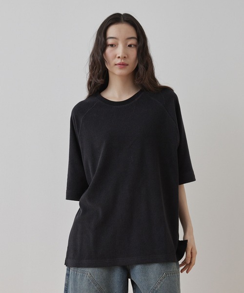 Unblend】セットアップ対応 / リラックス パイルラグランTシャツ