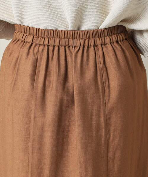 ITS'DEMO（イッツデモ）の「【ウエストゴム／洗濯機OK】リネン混マーメイドスカート（スカート・レディース・ブラック/ダークブラウン/アイボリー・00）」の20枚目の写真