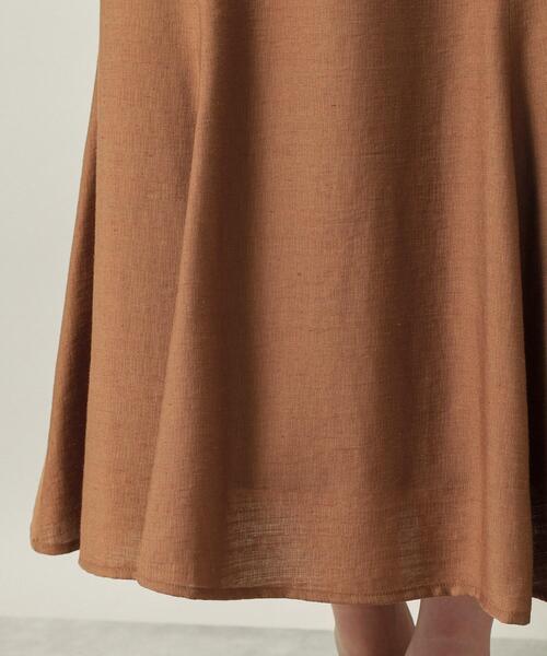 ITS'DEMO（イッツデモ）の「【ウエストゴム／洗濯機OK】リネン混マーメイドスカート（スカート・レディース・ブラック/ダークブラウン/アイボリー・00）」の21枚目の写真