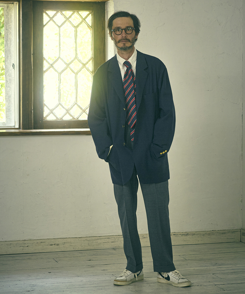417 EDIFICE(フォーワンセブンエディフィス)の「【MOONLIGHT CLOTHING】 BLAZER / ブレザー(テーラードジャケット・メンズ・ブルー系その他・38/40/42/36)」の2枚目の写真