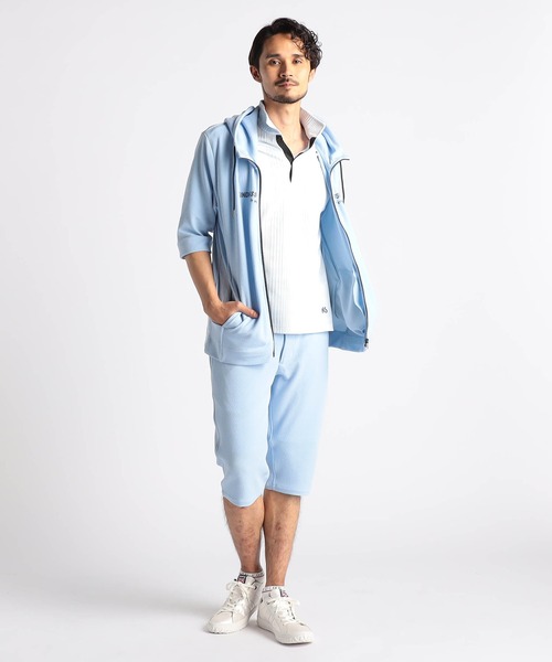 NICOLE CLUB FOR MEN（ニコルクラブフォーメン）の「梨地ハーフパンツ（その他パンツ・メンズ・オフホワイト/ブラック/サックスブルー/ピンク系・MEDIUM/LARGE/X-LARGE/SMALL）」の8枚目の写真