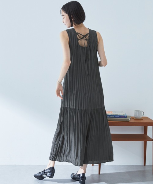 美品♡bcbgmaxazria ノースリーブワンピース リボン プリーツ ケープ 美品♡bcbgmaxazria ノースリーブワンピース リボン プリーツ
