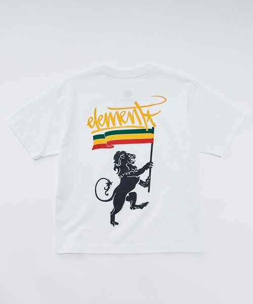 ELEMENT(エレメント)の「ELEMENT キッズ JAH SPORTS SS YOUTH Tシャツ 【2025年夏モデル】/エレメント半袖Tシャツ(Tシャツ/カットソー・キッズ・ホワイト/ブラック/ラスタ・SMALL/MEDIUM/LARGE/X-LARGE)」の1枚目の写真