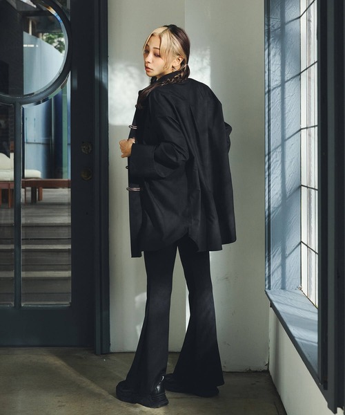 DURAS（デュラス）の「チャイナシャツ（シャツ/ブラウス・レディース・ブラック/ホワイト/ピンク・SMALL/MEDIUM）」の7枚目の写真