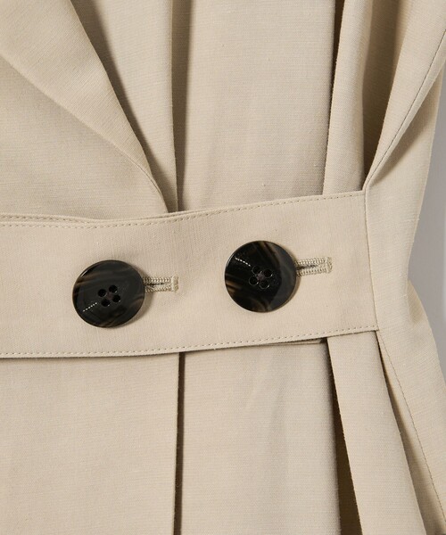 EMMEL REFINES（エメルリファインズ）の「＜EMMEL REFINES＞EM ベルテッド フィット＆フレア ワンピース（ワンピース・レディース・ベージュ/ブラック・M/S）」の18枚目の写真