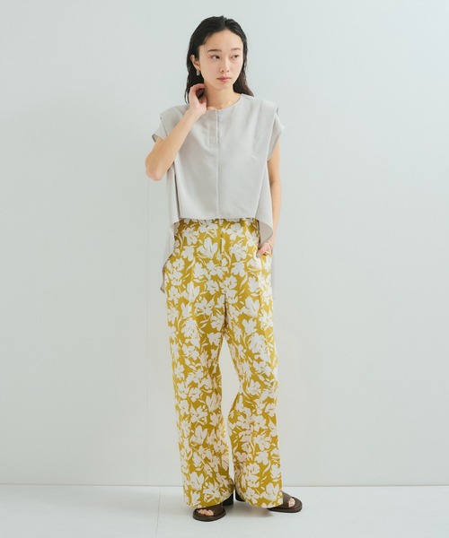 LE CERCLE par rope'（ルセルクルパーロペ）の「【セットアップ対応】タンブラーブッチャー2WAYヘムタックブラウス（シャツ/ブラウス・レディース・チャコールグレー/ライトグレー/サックスブルー/キャメル/ダークブラウン・FREE）」の11枚目の写真