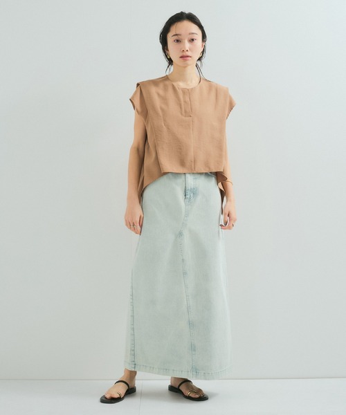 ブラウス シャツ 「セットアップ対応」タンブラーブッチャー2WAYヘムタックブラウス レディース LE CERCLE par rope' ブラウス シャツ 「セットアップ対応