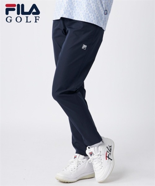 SMILE LAND（スマイルランド）の「FILA GOLF ストレッチライトテーパードパンツ（はっ水）（その他パンツ・レディース・ネイビー/ホワイト・6L/5L/4L/3L）」の2枚目の写真
