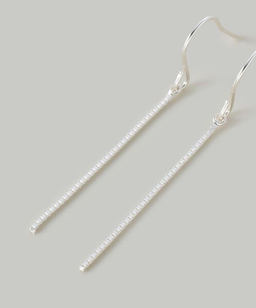 Jolie Toujours(ジョリトゥジュール)の「【金属アレルギー軽減】〈Silver925〉ベネチアンチェーンフックピアス(ピアス(両耳用)・レディース・シルバー・FREE)」の1枚目の写真