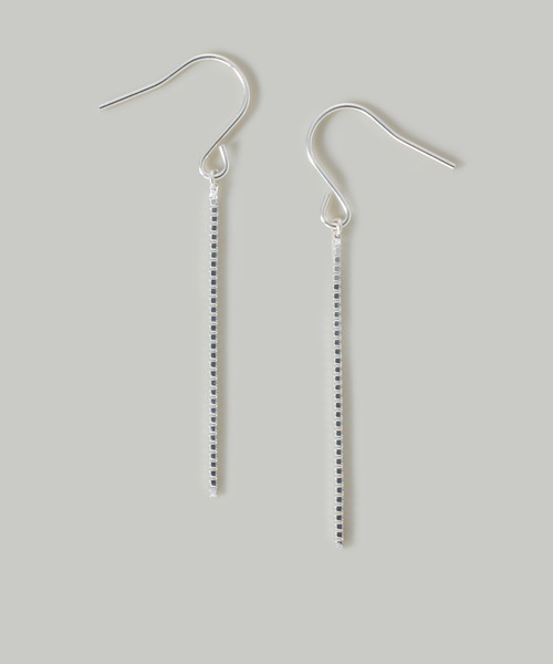 Jolie Toujours(ジョリトゥジュール)の「【金属アレルギー軽減】〈Silver925〉ベネチアンチェーンフックピアス(ピアス(両耳用)・レディース・シルバー・FREE)」の3枚目の写真