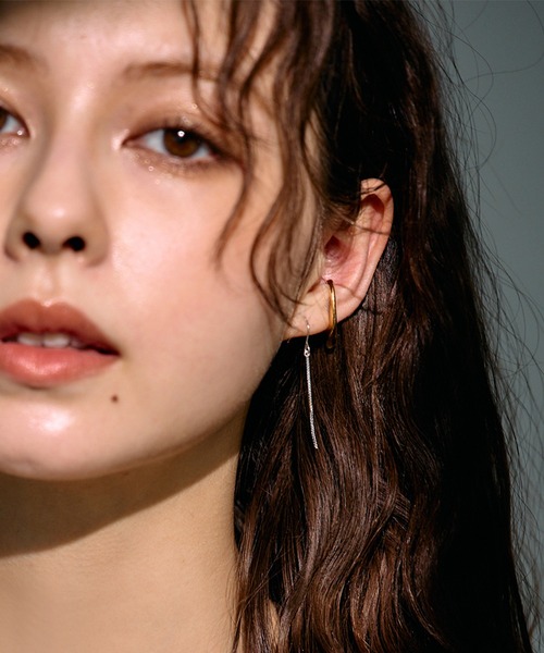 Jolie Toujours(ジョリトゥジュール)の「【金属アレルギー軽減】〈Silver925〉ベネチアンチェーンフックピアス(ピアス(両耳用)・レディース・シルバー・FREE)」の5枚目の写真