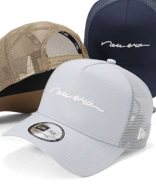 おしゃれ★NEW ERA ニューエラ メッシュキャップ ロゴ NEW ERA ニューエラメッシュキャップ 9FORTYA-FRAME 手書き風