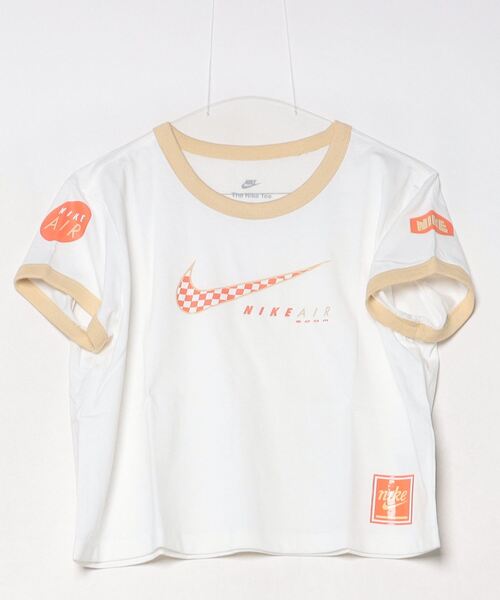 NIKE(ナイキ)の「ナイキ NIKE ナイキ NSW クラブ MOTO RGR S/S Tシャツ(Tシャツ/カットソー・レディース・ホワイト/ブラック/ネイビー・S/M/L)」の4枚目の写真