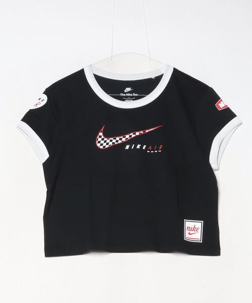 NIKE(ナイキ)の「ナイキ NIKE ナイキ NSW クラブ MOTO RGR S/S Tシャツ(Tシャツ/カットソー・レディース・ホワイト/ブラック/ネイビー・S/M/L)」の7枚目の写真