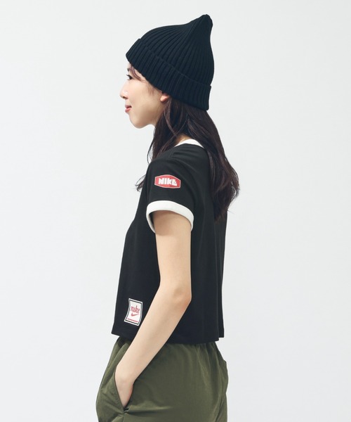 NIKE(ナイキ)の「ナイキ NIKE ナイキ NSW クラブ MOTO RGR S/S Tシャツ(Tシャツ/カットソー・レディース・ホワイト/ブラック/ネイビー・S/M/L)」の21枚目の写真