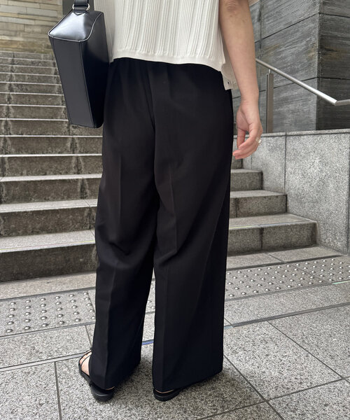 CAPRICIEUX LE'MAGE（カプリシューレマージュ）の「【再入荷/新色ブラウン】ラップリボンパンツ（その他パンツ・レディース・ブラック/ベージュ/ホワイト系その他/ブラウン・PS/36/38）」の6枚目の写真