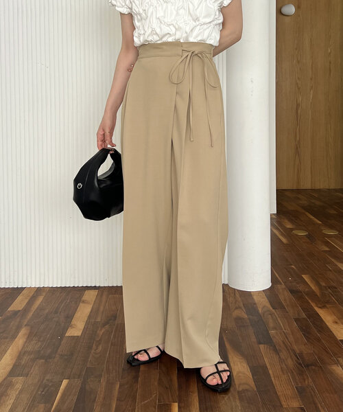 CAPRICIEUX LE'MAGE ラップリボンパンツ ラップリボンパンツ（その他パンツ）｜CAPRICIEUX LE'MAGE