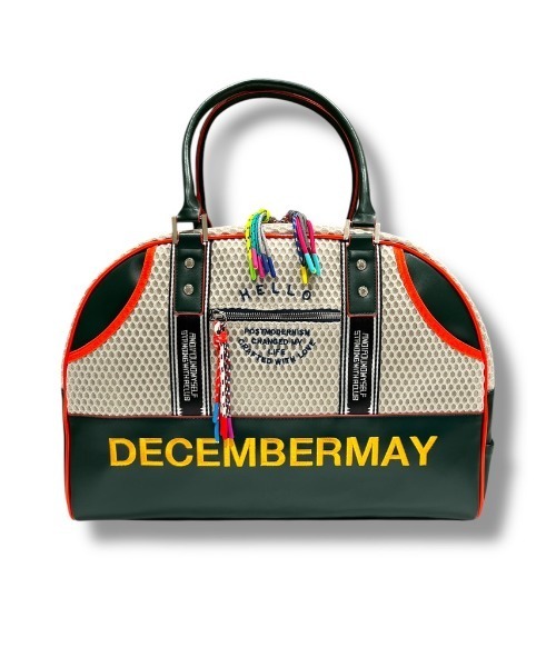 DECEMBERMAY(ディセンバーメイ)の「【UNISEX】Mesh madison bag(ボストンバッグ・メンズ・イエロー/ホワイト/ピンク/ブラック/グレイッシュベージュ・ONE SIZE)」の6枚目の写真
