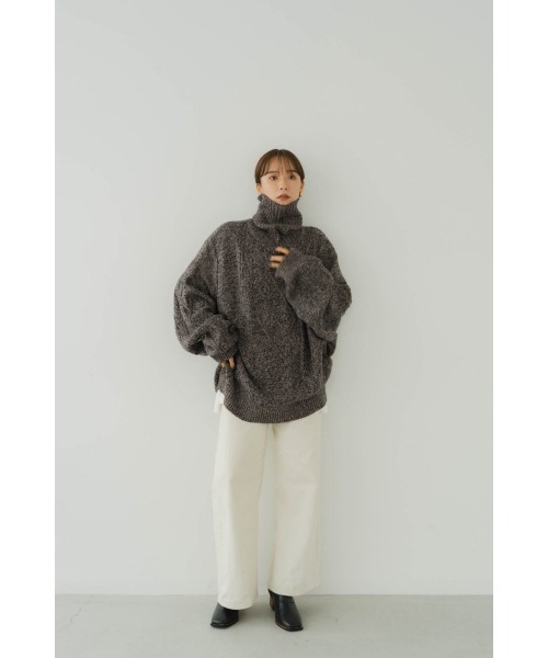 Knuth Marf（クヌースマーフ）の「dolman sleeve turtleneck（ニット/セーター・メンズ・ブルー/ブラック・FREE）」の10枚目の写真