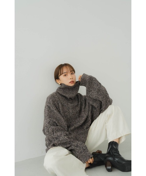 Knuth Marf（クヌースマーフ）の「dolman sleeve turtleneck（ニット/セーター・メンズ・ブルー/ブラック・FREE）」の14枚目の写真