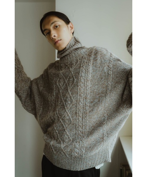 未使用^_^knuthmarf★ニット Knuth Marf（クヌースマーフ） タートルネックニット FREE グリーン