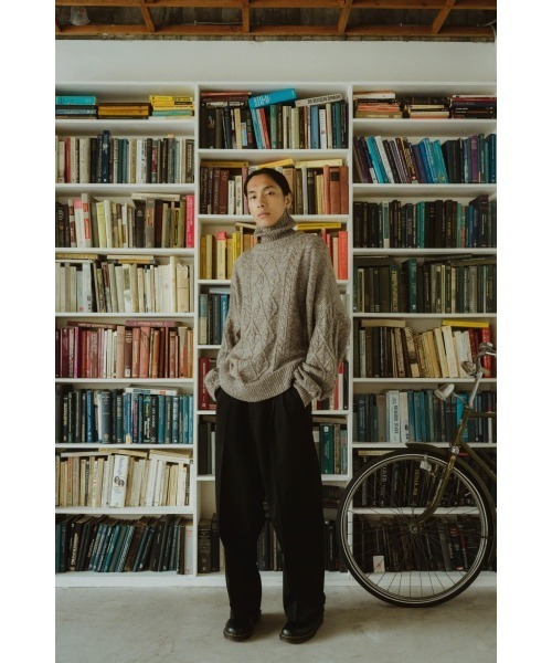 Knuth Marf（クヌースマーフ）の「dolman sleeve turtleneck（ニット/セーター・メンズ・ブルー/ブラック・FREE）」の20枚目の写真