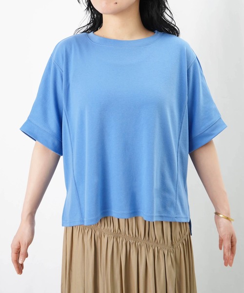 LUCA/LADY LUCK LUCA（ルカ/レディラックルカ）の「LC/LLL ステッチデザインT（Tシャツ/カットソー・レディース・イエロー/サックスブルー/オフホワイト・FREE）」の20枚目の写真