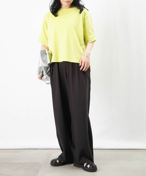 LUCA/LADY LUCK LUCA（ルカ/レディラックルカ）の「LC/LLL ステッチデザインT（Tシャツ/カットソー・レディース・イエロー/サックスブルー/オフホワイト・FREE）」の11枚目の写真