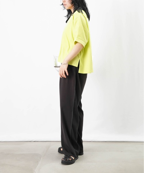 LUCA/LADY LUCK LUCA（ルカ/レディラックルカ）の「LC/LLL ステッチデザインT（Tシャツ/カットソー・レディース・イエロー/サックスブルー/オフホワイト・FREE）」の12枚目の写真