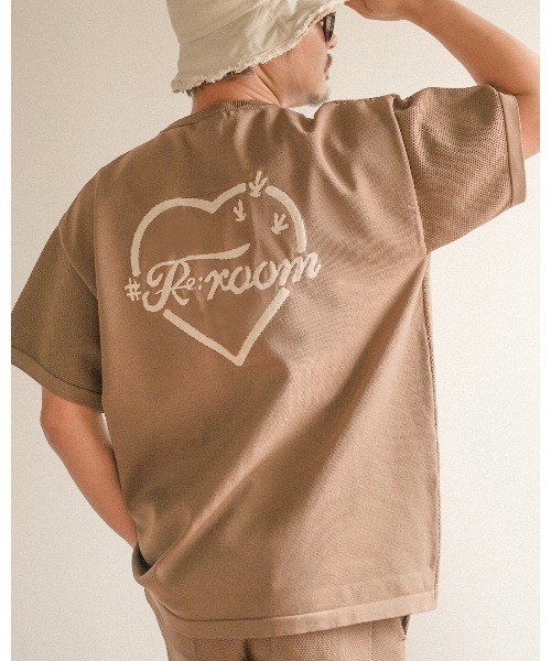 #Re:room(リルーム)の「カクタスハートジャガードワッフルニットTシャツ(Tシャツ/カットソー・メンズ・ベージュ/ブラック/ブラウン・S-M/M-L)」の3枚目の写真