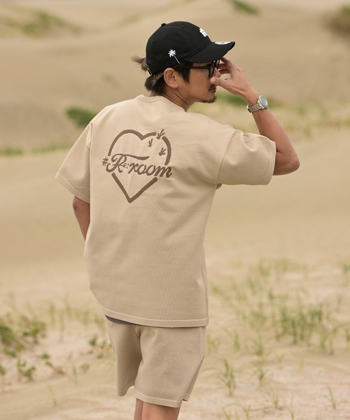 #Re:room(リルーム)の「カクタスハートジャガードワッフルニットTシャツ(Tシャツ/カットソー・メンズ・ベージュ/ブラック/ブラウン・S-M/M-L)」の5枚目の写真