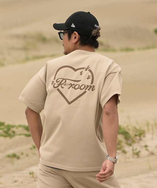カクタスハートジャガードワッフルニットTシャツ（Tシャツ/カットソー