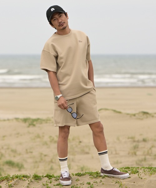 #Re:room(リルーム)の「カクタスハートジャガードワッフルニットTシャツ(Tシャツ/カットソー・メンズ・ベージュ/ブラック/ブラウン・S-M/M-L)」の12枚目の写真