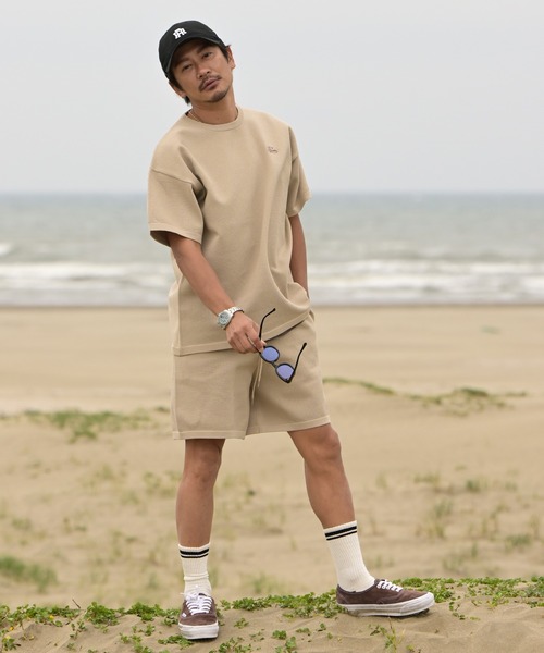 #Re:room(リルーム)の「カクタスハートジャガードワッフルニットTシャツ(Tシャツ/カットソー・メンズ・ベージュ/ブラック/ブラウン・S-M/M-L)」の6枚目の写真