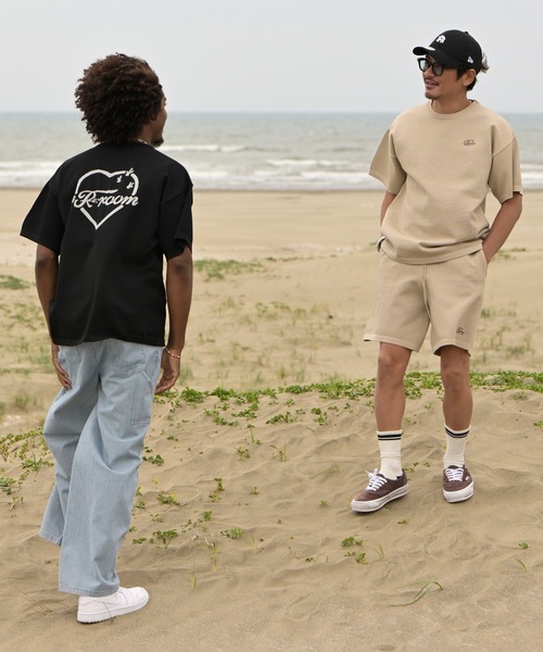 #Re:room(リルーム)の「カクタスハートジャガードワッフルニットTシャツ(Tシャツ/カットソー・メンズ・ベージュ/ブラック/ブラウン・S-M/M-L)」の16枚目の写真