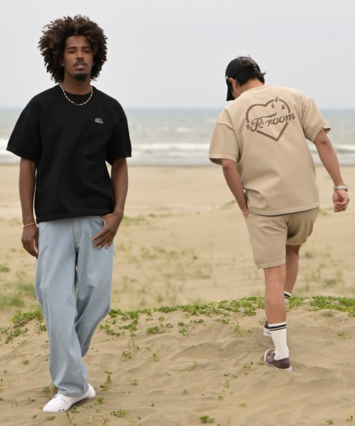 #Re:room(リルーム)の「カクタスハートジャガードワッフルニットTシャツ(Tシャツ/カットソー・メンズ・ベージュ/ブラック/ブラウン・S-M/M-L)」の19枚目の写真