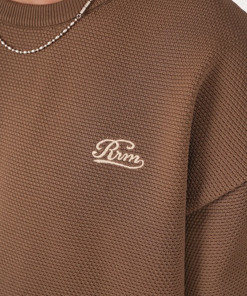#Re:room(リルーム)の「カクタスハートジャガードワッフルニットTシャツ(Tシャツ/カットソー・メンズ・ベージュ/ブラック/ブラウン・S-M/M-L)」の8枚目の写真