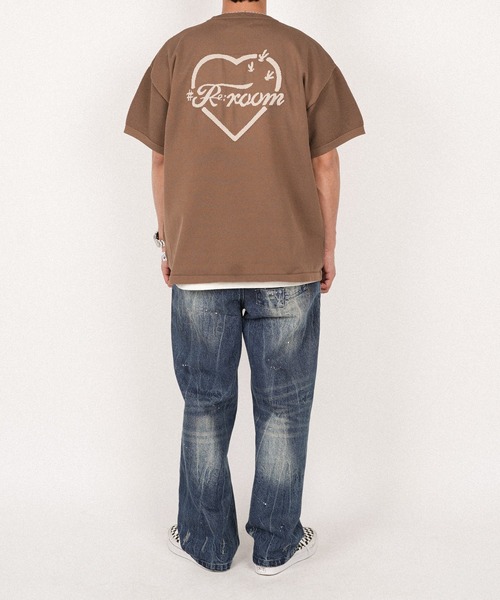 #Re:room(リルーム)の「カクタスハートジャガードワッフルニットTシャツ(Tシャツ/カットソー・メンズ・ベージュ/ブラック/ブラウン・S-M/M-L)」の7枚目の写真