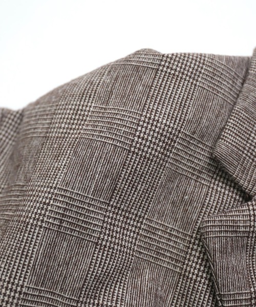 Brocante / ブロカント] グレンチェック ポッシュロンドジャケット