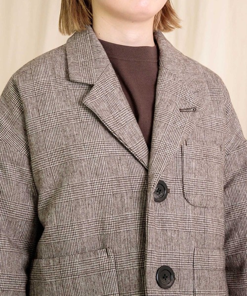 Brocante / ブロカント] グレンチェック ポッシュロンドジャケット