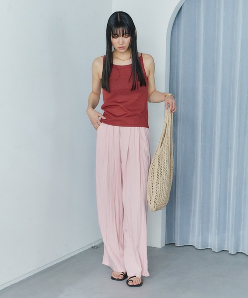 LIENCOEUR(リアンクール)の「ホールドラウンドネックキャミ(キャミソール・レディース・ライトイエロー/ピンク/レッド/ホワイト/ブラック・FREE)」の21枚目の写真