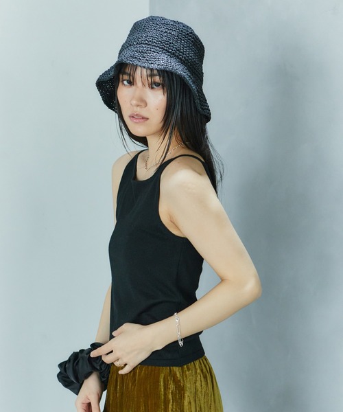 LIENCOEUR(リアンクール)の「ホールドラウンドネックキャミ(キャミソール・レディース・ライトイエロー/ピンク/レッド/ホワイト/ブラック・FREE)」の11枚目の写真