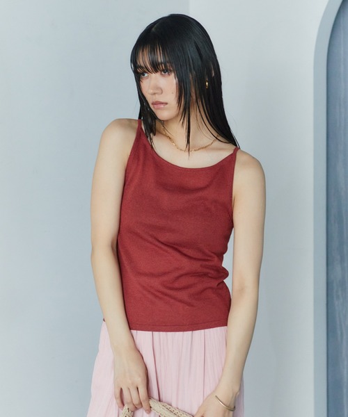 LIENCOEUR(リアンクール)の「ホールドラウンドネックキャミ(キャミソール・レディース・ライトイエロー/ピンク/レッド/ホワイト/ブラック・FREE)」の18枚目の写真