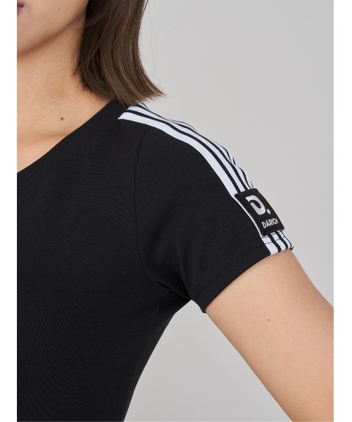 ラインロゴVネックTシャツ（Tシャツ/カットソー）｜Darich