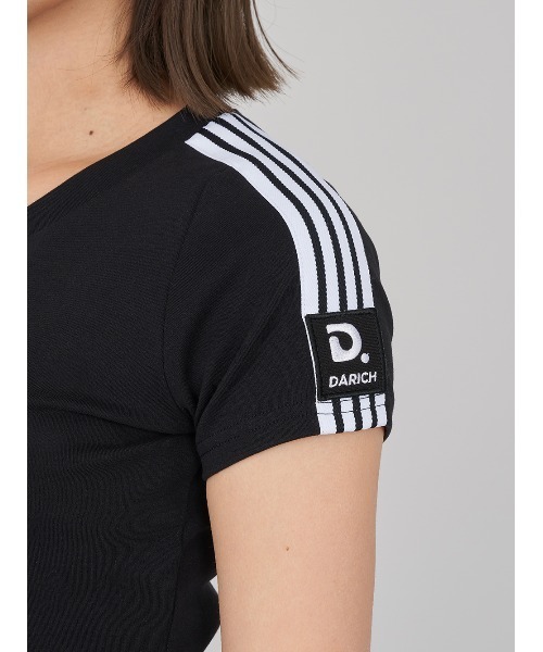 ラインロゴVネックTシャツ（Tシャツ/カットソー）｜Darich