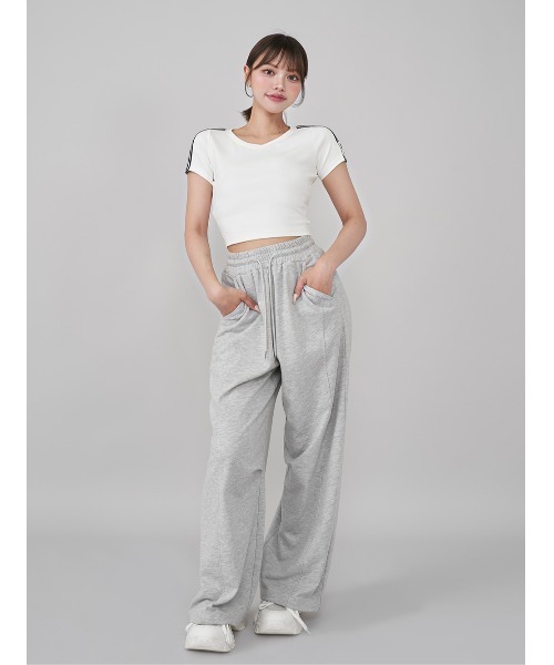 ラインロゴVネックTシャツ（Tシャツ/カットソー）｜Darich