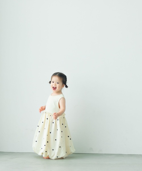 LOWRYS FARM（ローリーズファーム）の「ドッキングノースリーブワンピース　451919（ワンピース・キッズ・アイボリー/ブラック/ブラック系その他・150cm/140cm/130cm/110cm/120cm）」の5枚目の写真