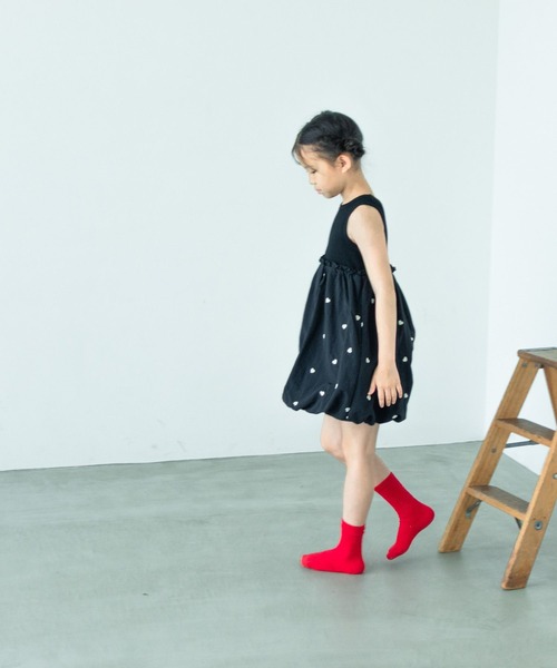 LOWRYS FARM（ローリーズファーム）の「ドッキングノースリーブワンピース　451919（ワンピース・キッズ・アイボリー/ブラック/ブラック系その他・150cm/140cm/130cm/110cm/120cm）」の11枚目の写真