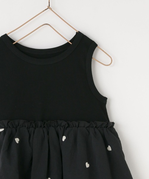 LOWRYS FARM（ローリーズファーム）の「ドッキングノースリーブワンピース　451919（ワンピース・キッズ・アイボリー/ブラック/ブラック系その他・150cm/140cm/130cm/110cm/120cm）」の16枚目の写真