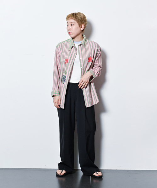 #ꓸENDRECHERIꓸ×ZOZO シャツ ENDRECHERI.（エンドリケリー）の「PLAID OPEN SHIRTS（シャツ